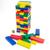 Színes leboruló torony - nagy "Jenga"
