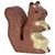Holztiger fa figura mókus, barna