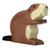 Holztiger hód fa figura