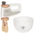 Goki 51502 fehér fa játék kézi mixer keverőtállal