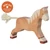 Holztiger fa figura világosbarna futó ló