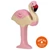 Holztiger fa figura flamingó