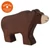 Holztiger fa figura barna medve