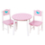 Játék baba asztal és székek - rózsaszín