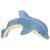 Holztiger fa figura ugró delfin