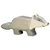 Holztiger fa figura borz