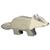 Holztiger fa figura borz