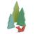 Tender Leaf Toys fa figura tűlevelű fák és róka