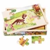 Puzzle szett fa dobozban - farmos