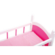 Kép 4/5 - Rózsaszín babaágynemű játék babaágyhoz