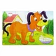 Puzzle szett fa dobozban - háziállatos