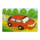 Puzzle szett fa dobozban - járműves