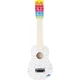 Fehér, szivárvány mintás gitár