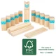 Small foot Kubb - Viking sakk nagyméretű, kék színű