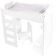 Small foot loft babaágy íróasztallal és székkel