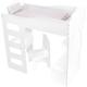 Kép 1/7 - Small foot loft babaágy íróasztallal és székkel