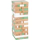 Pasztell és arany színű toronyépítő játék, jenga