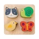 Tender Leaf Toys tapintásfejlesztő formalap készségfejlesztő fa játék