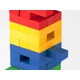 Színes fahasábok jenga játékhoz