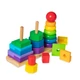 Melissa and Doug színválogató montessori torony