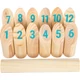 Számozott Kubb szett 24 cm-es dobóhasábbal
