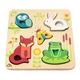 Tender Leaf Toys állatos tapintásfejlesztő puzzle