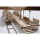 UGEARS modell - 3D kirakó - vasútállomás