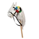 By Astrup fehér szőrű, nyitott szájú OL-GA hobby horse