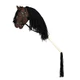 Szürke, nyitott szájú Hobby Horse levehető farokkal