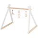 Goki Baby-Gym pasztell-pink csörgős babatornázó fából
