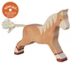 Holztiger fa figura világosbarna futó ló