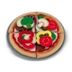Melissa and Doug textil pizza feltétekkel