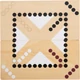 Modern elrendezésű Ludo tábla