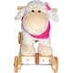Kép 5/7 - Plüss hintaló bárány és lábbal hajtós jármű egyben, zenélő