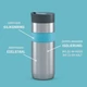Boddels KOFFJE thermo bögre 370ml türkizkék