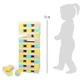 Óriás jenga szabadtéri fa játék méret