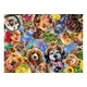 Ravensburger 500 darabos puzzle Állati szelfi