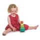 Montesszori torony fenyőfa bagollyal - Tender Leaf Toys gyerekkel