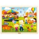 4 évszak fa kirakó, puzzle - 4 darabos készlet