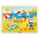 4 évszak fa kirakó, puzzle - 4 darabos készlet