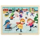 4 évszak fa kirakó, puzzle - 4 darabos készlet