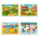 4 évszak fa kirakó, puzzle - 4 darabos készlet