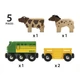 Brio 33404 farm vonat részei