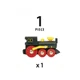 Brio 33617 régi fekete gőzmozdony