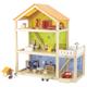 Kép 10/13 - Viga Toys fa babaház fababákkal és garázzsal