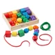 Óriás gyöngyfűző készlet fadobozban Melissa and Doug