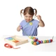 Óriás gyöngyfűző készlet fadobozban Melissa and Doug
