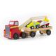 Kép 3/8 - Melissa and Doug mágneses fa autószállító kamion daruval