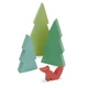 Tender Leaf Toys fa figura tűlevelű fák és róka