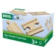 Brio 33393 sínalkatrész 4 darab rövid egyenes fasín